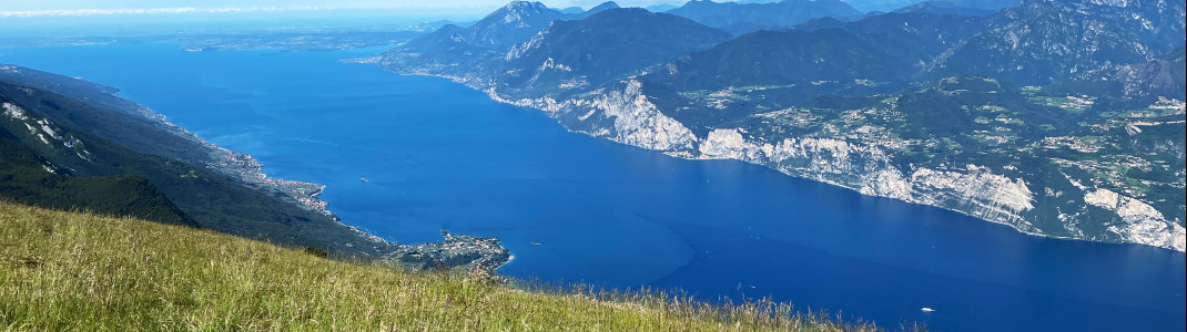 Blick auf den Gardasee vom Monte Baldo aus