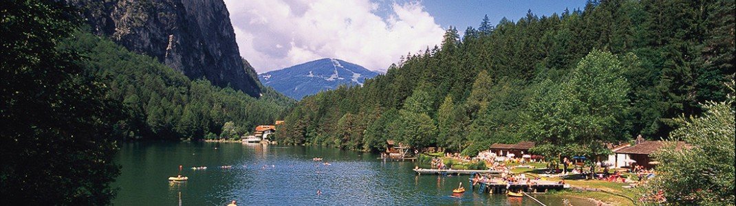 Der Tristacher See ist der einzige Badesee Osttirols
