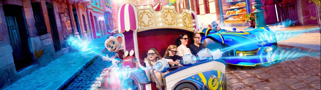 Mit Vollgas ins Abenteuer: Die neue Familienattraktion „GRAND PRIX EDventure“ entführt Besucher auf ein interaktives Rennen quer durch Europa.