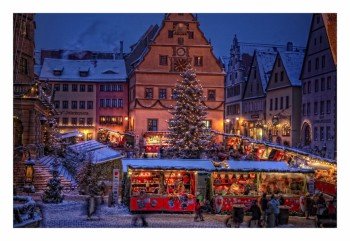 Die fränkische Kleinstadt Rothenburg ob der Tauber ist in der Adventszeit immer einen Besuch wert.