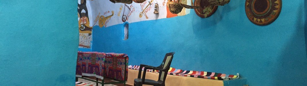 Wohnraum in einem nubischen Dorf bei Assuan