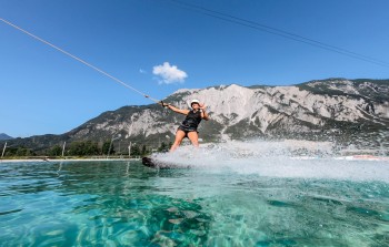 Die Water AREA ist ideal zum Wakeboarden.