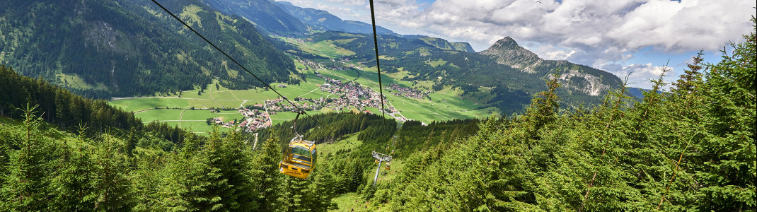 Mit den Bergbahnen geht's bequem nach oben - und das dank "Sommerbergbahnen inklusive" sogar kostenfrei!