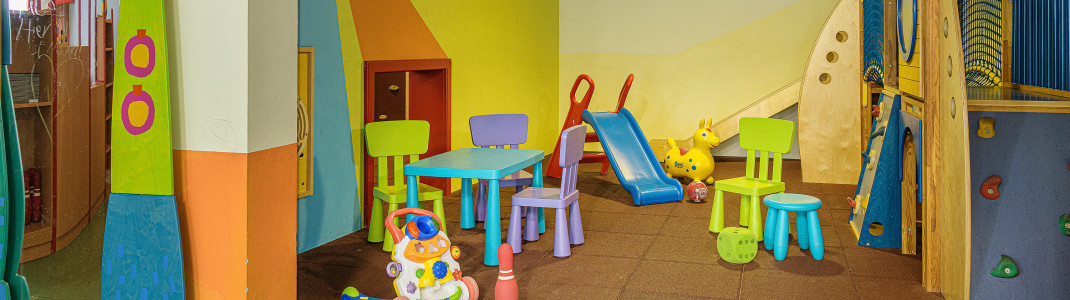 Im Spielraum können sich die Kids austoben.