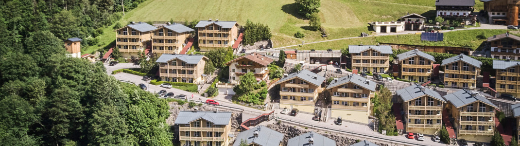 Das neue AlpenParks Apartment & Ferienresort Rehrenberg Viehofen liegt zwischen Saalbach und Zell am See.