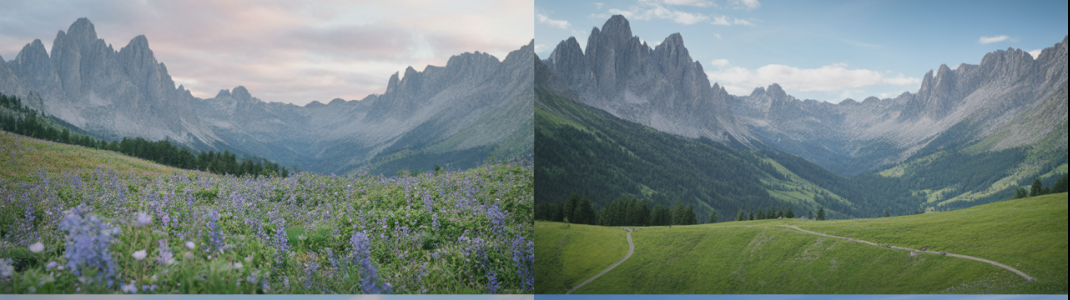 Welche Jahreszeit darf's sein? Jede hat in den Bergen ihren eigenen Charme.