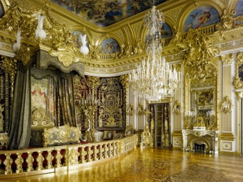Das Paradezimmer im Schloss Herrenchiemsee.