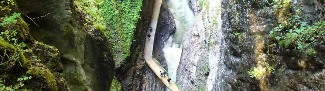 Die Breitachklamm aus der Vogelperspektive.