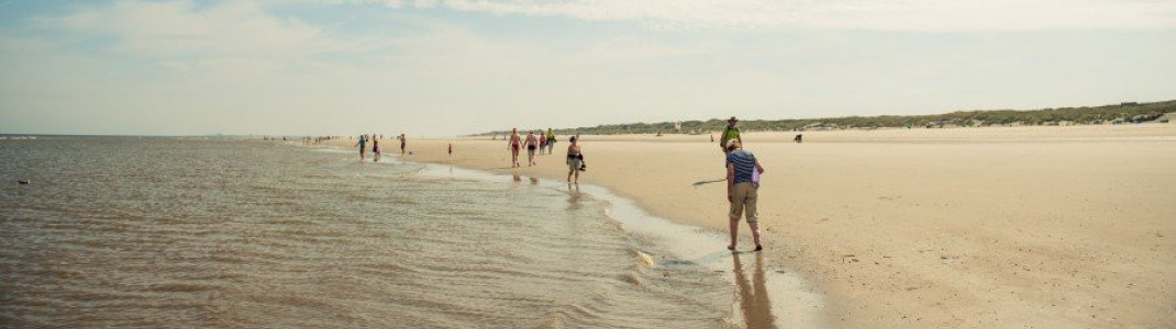 Juist hat einen 17 Kilometer langen Strand entlang seiner Nordseite.