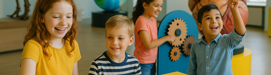 Spielerisch lernen und entdecken – viele Museen bieten heute interaktive Ausstellungen, die speziell auf Kinder zugeschnitten sind.