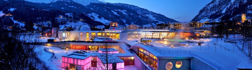 Beeindruckendes Bergpanorama hat die Alpentherme Gastein zu bieten