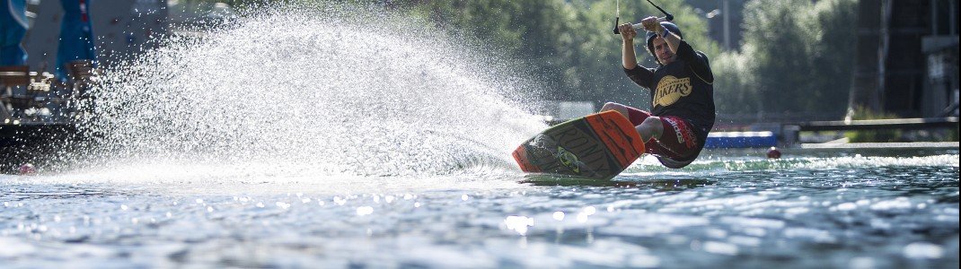 Die Wakeboard-Anlage in der Area 47 im Tiroler Ötztal.