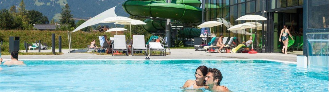 In der Alpentherme Ehrenberg kann man in herrlicher Bergkulisse entspannen.