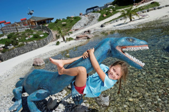 Wasserspaß im Triassic Beach