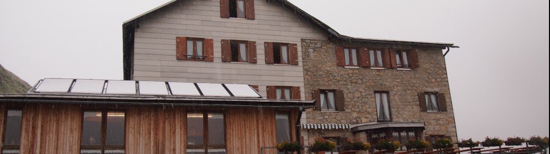 Die Kemptner Hütte ist das erste Tagesziel der sechstägigen Fernwanderung