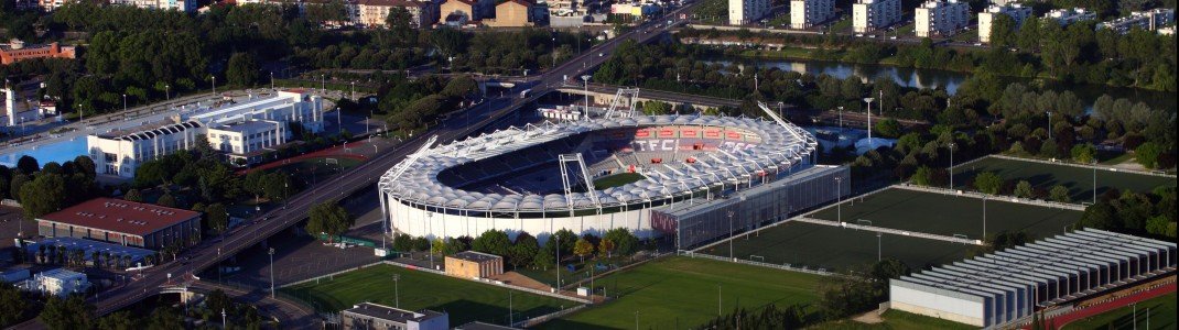 Das Stadium Municipal steht inmitten der Stadt Toulouse und ist über die Autobahn sehr gut zu erreichen