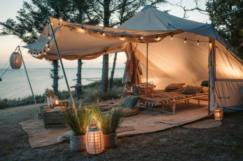 Glamping is all about comfort, even when it comes to sleeping.
