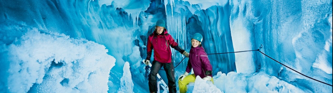 Der Eis Palast am Hintertuxer Gletscher wurde erst 2007 entdeckt.