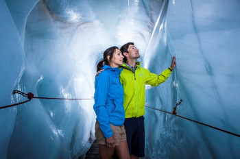 Die Gletscherspalten am Kaunertaler Gletscher sind nur 1,5 Meter breit