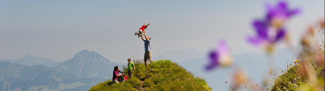 Einmalige Bergerlebnisse und grandiose Aussichten in den Kitzbüheler Alpen erwarten dich.
