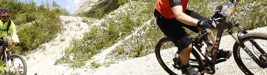 Auf der Abfahrt vom Dantercepies nach Corvara