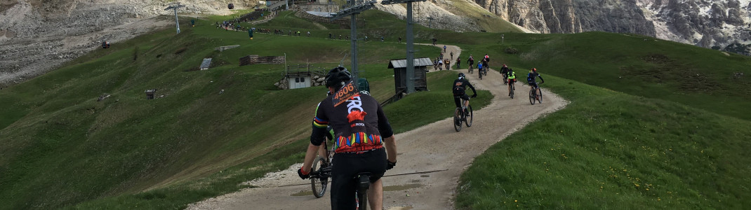 Am Weg zur ersten Bergwertung am Dantercepies