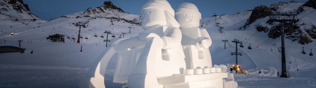 Die Gewinner-Skulptur "Winterspass in Ischgl" überzeugte mit perfekter LEGO-Ästhetik.