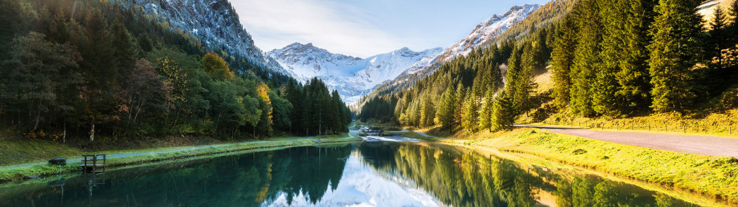 Sunrise at lake Gänglesee
