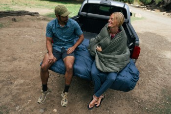 Der Hibernest-Schlafsack kann auch als Decke genutzt werden.