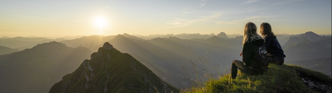 Von den Gipfeln rund um Mellau reicht der Blick bei klarer Sicht bis zum Bodensee.