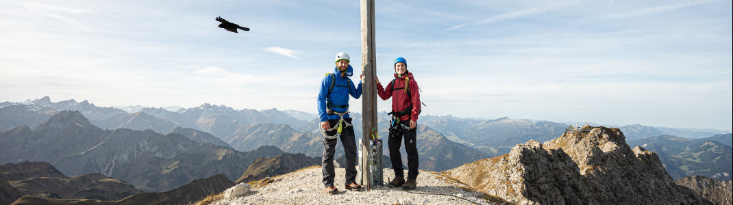 In Oberstdorf erwarten dich über 60 Kilometer Höhenwege und Klettersteige.