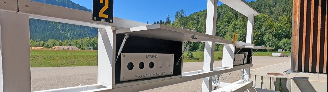 Voll ins Schwarze lautet das Motto beim Laser-Biathlon im Nordic Zentrum.