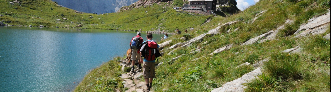 Tolles Wanderziel: Der Karnische Höhenweg am Wolayersee.