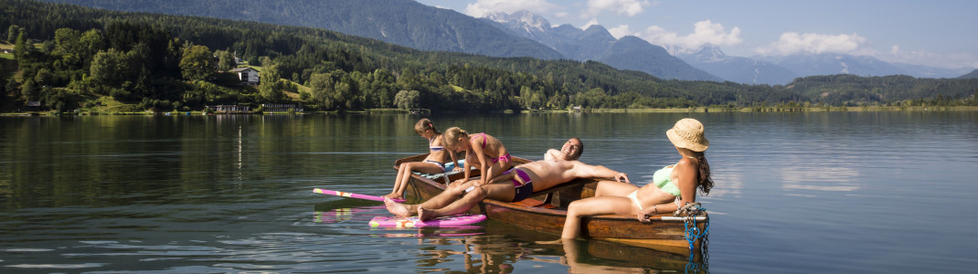 Badewannen-Temperaturen von bis zu 28 Grad erreicht der Pressegger See im Sommer.