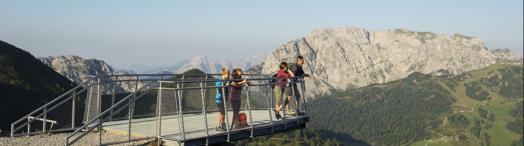 Einen tollen Panoramablick hast du auf der Sky Plate am Gartnerkofel.