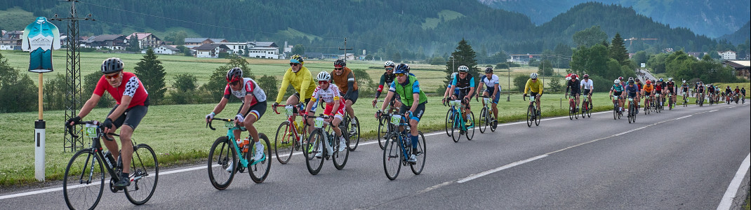 Beim Rad-Marathon Tannheimer Tal gehen jährlich rund 2.000 Radsportler an den Start.