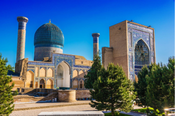 Das Mausoleum Guri Amir in Samarkand.