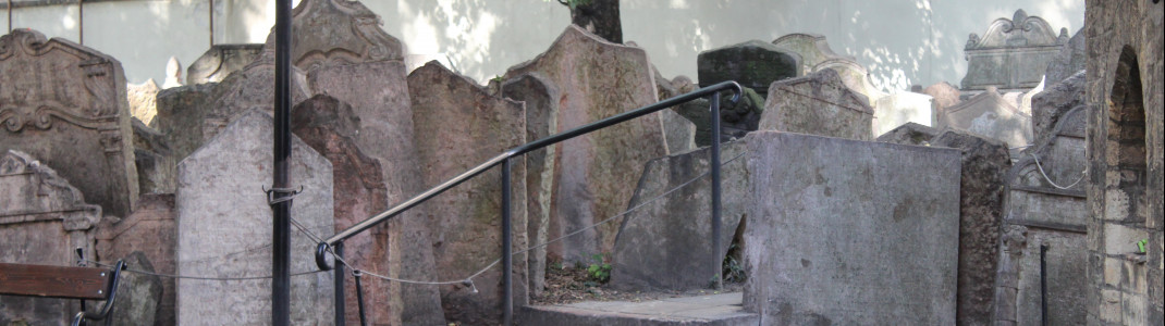 Over 12,000 gravestones can be found at the Old Jewish Cemetery.