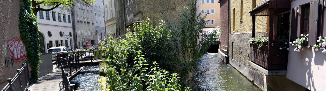 Das Wassersystem zieht sich durch die gesamte Augsburger Altstadt.