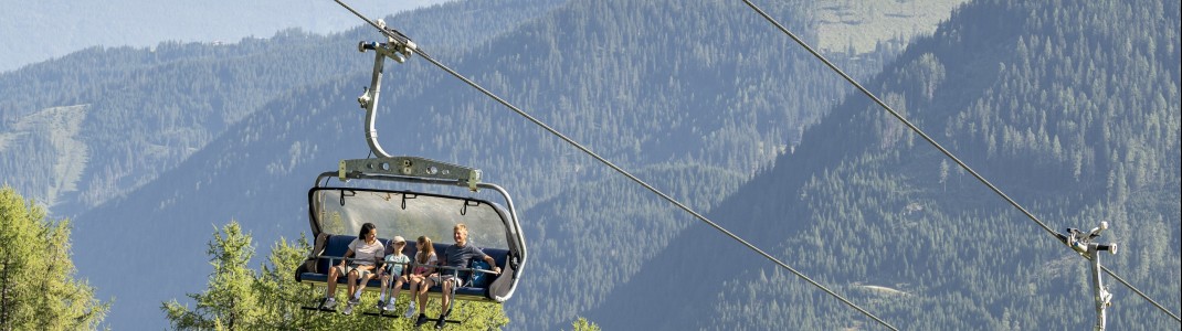 Zu einem Urlaub in Zauchensees Bergen gehört eine Fahrt mit der Gamskogelbahn einfach mit dazu.