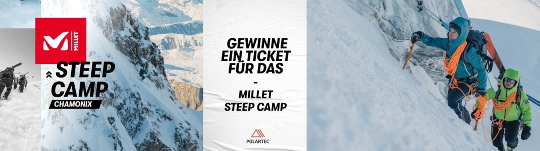 Freerider aufgepasst: Ticket für das Millet Steep Camp in Chamonix zu gewinnen!
