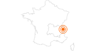 Webcam Bisanne 1500 - chairlift Rosières: Position on map