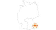 Webcam Fürstenzell – Airfield near Passau: Position on map