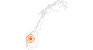 Webcam Summer Ski Center Sognefjellet: Position on map
