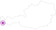 Unterkunft Bohemia Apartments in Montafon: Position auf der Karte
