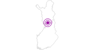 Accommodation Arctic Guesthouse & Igloos in South Lapland: Position on map