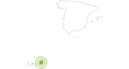 Radtour Von Corralejo nach Majanicho auf Fuerteventura: Position auf der Karte