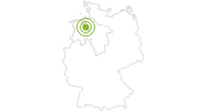Radtour Hunteradweg im Land zwischen Elbe und Weser: Position auf der Karte