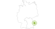 Radtour Frauenau über die Trinkwassertalsperre zum Falkenstein (1315m) Bayerischer Wald: Position auf der Karte