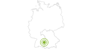 Radtour Donauradweg Ulm - Passau in Bayerisch-Schwaben: Position auf der Karte